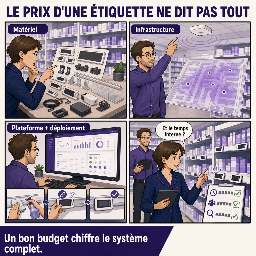 Le prix d'une étiquette ne dit pas tout — matériel, infrastructure, plateforme et temps interne